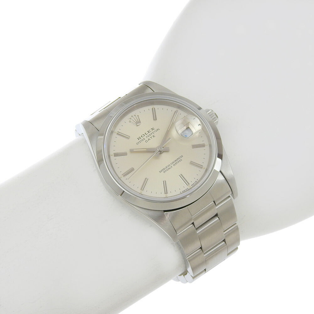 Rolex Oyster Perpetual Date 15200 Silver Dial Watch