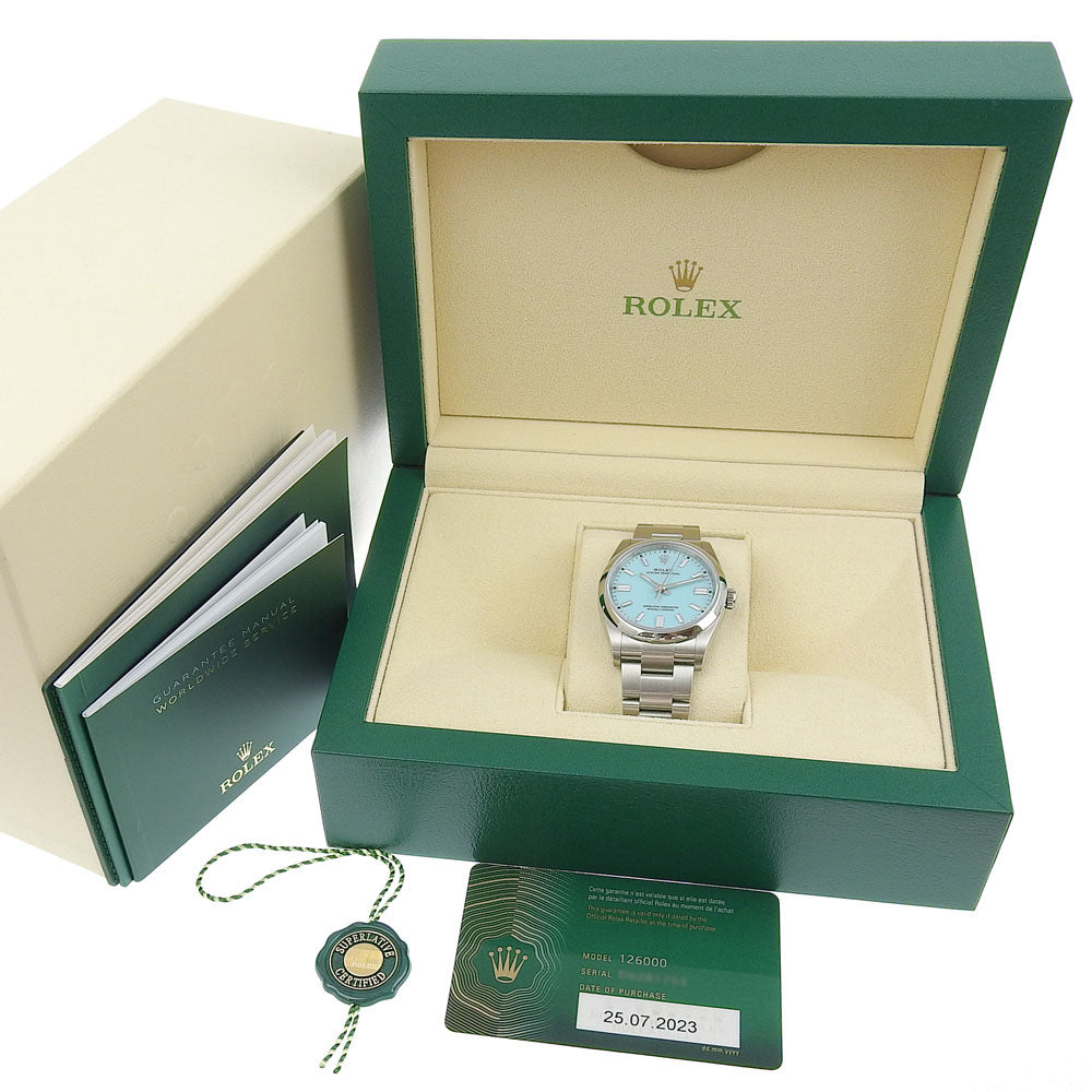 Rolex Oyster Perpetual 126000 Turquoise Dial