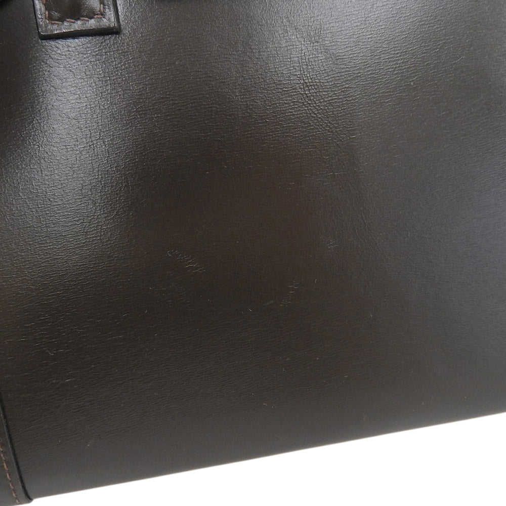 Hermes Drag 27 Handbag Box Calf Leather in Very Good Condition