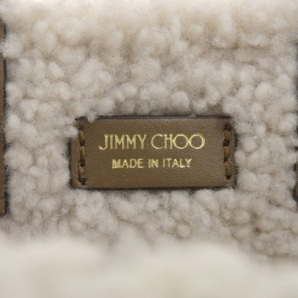 Jimmy Choo Suede Shearling Mini N/S Tote Bag