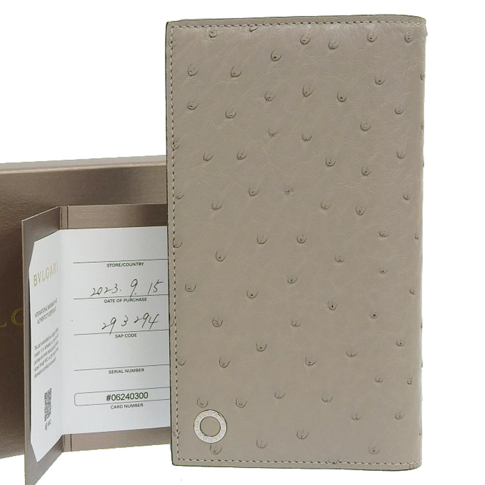 Bvlgari Ostrich Bvlgari Bvlgari Long Wallet