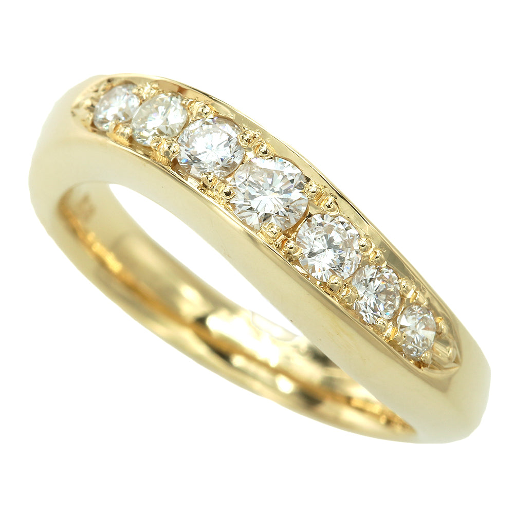 K18YG Yellow Gold Diamond Ring 0.50ct No Brand