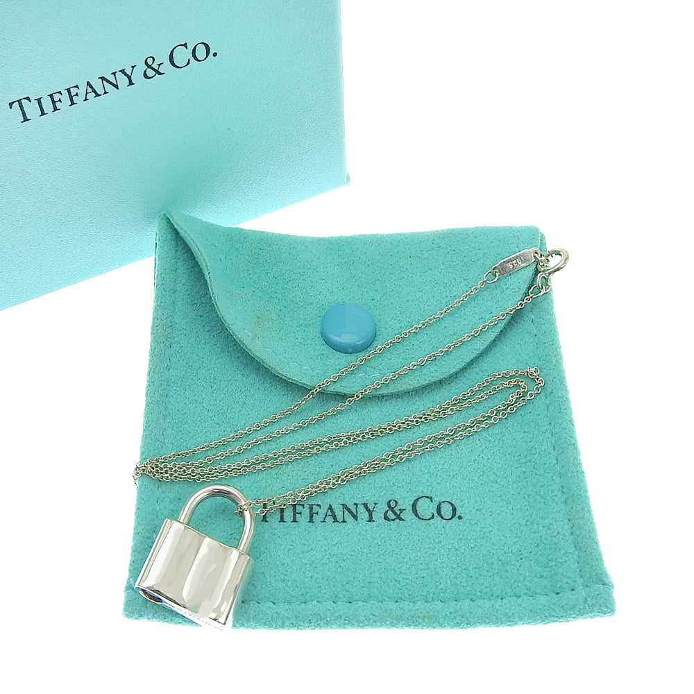 Tiffany & Co. 1837 Silver 925 Lock Charm Necklace in Great Condition