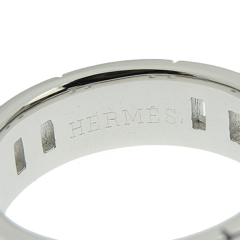 Hermes Heracles Ring H Logo K18WG White Gold