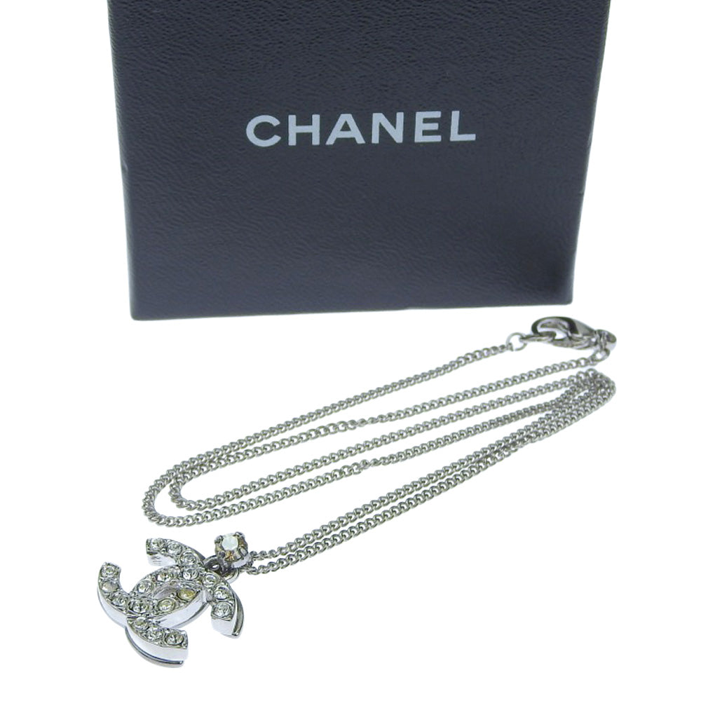 Chanel Double Coco Mark Logo Necklace 06P