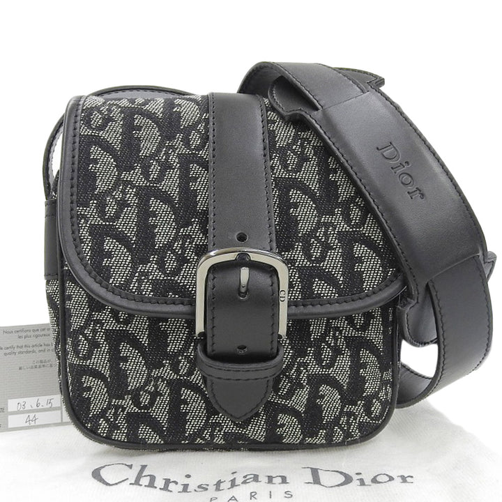 Christian Dior Trotter Canvas Shoulder Bag 05RU 0043 in Great Condition