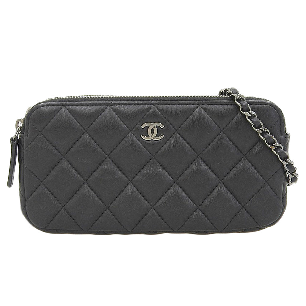 Chanel Lambskin Coco Mark Chain Wallet A82527 in Great Condition