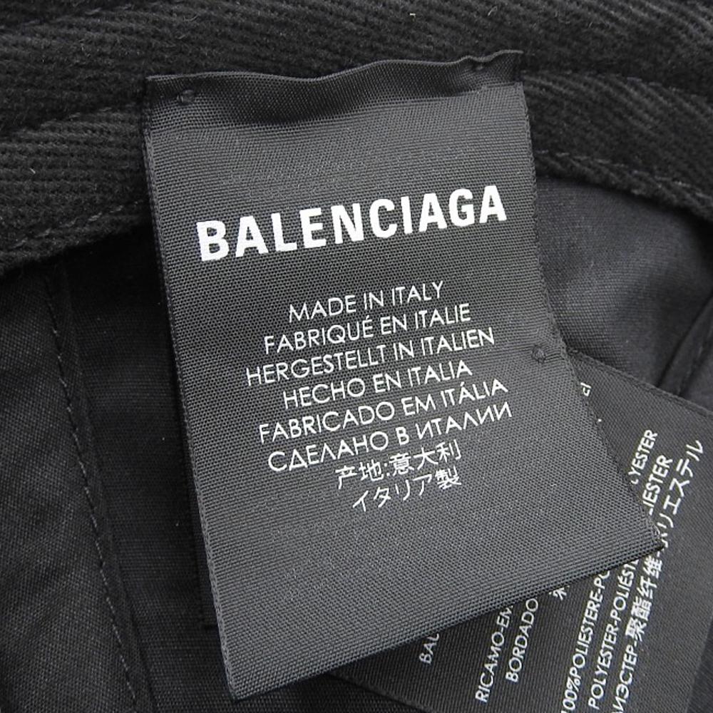 Balenciaga Canvas Baseball Cap Black in Great Condition