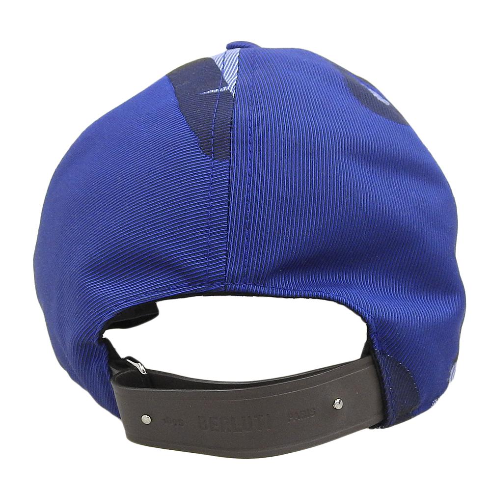 Berluti Canvas Baseball Cap Blue L Size in Great Condition