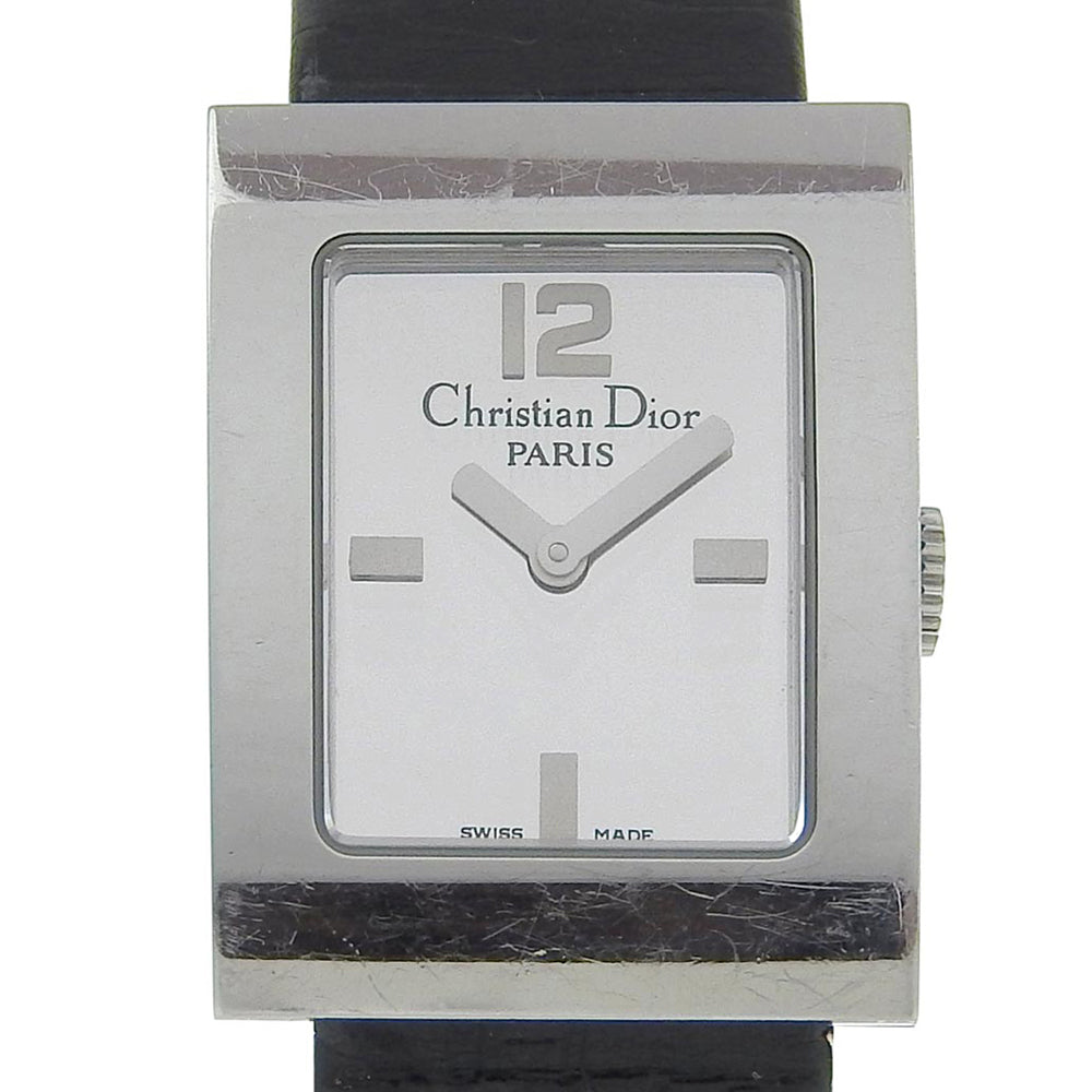 Christian Dior Malice D78 109 Quartz Stainless Steel Leather Watch in Very Good Condition