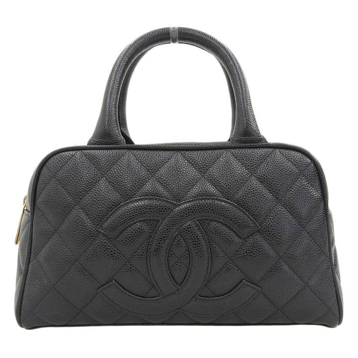 Chanel Caviar Skin Mini Boston Bag A20996 in Very Good Condition