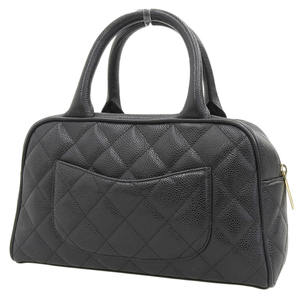 Chanel Caviar Skin Mini Boston Bag A20996 in Very Good Condition