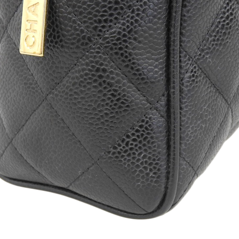 Chanel Caviar Skin Mini Boston Bag A20996 in Very Good Condition