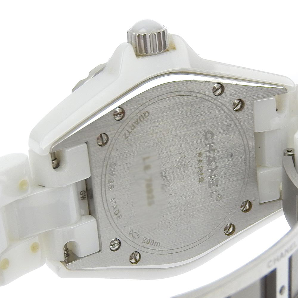 Chanel J12 Date White Ceramic Quartz Watch H0968