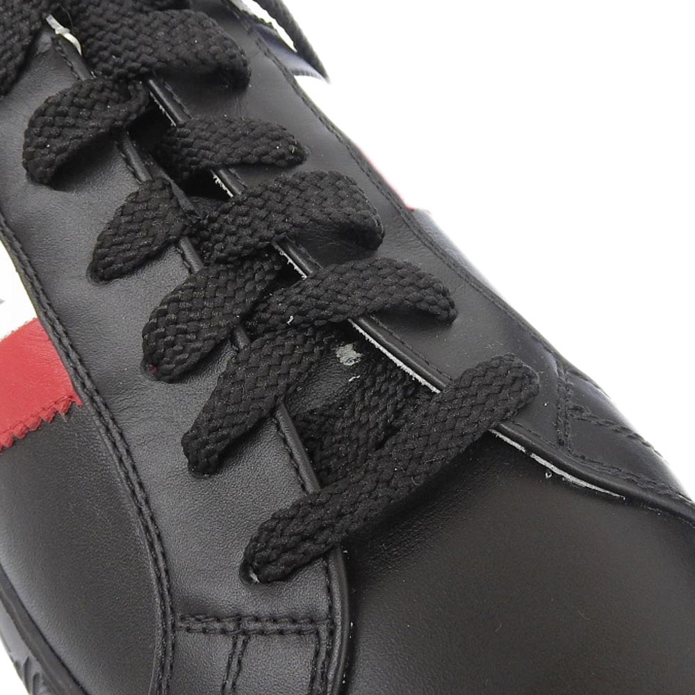 Moncler New Monaco Leather Sneakers Black