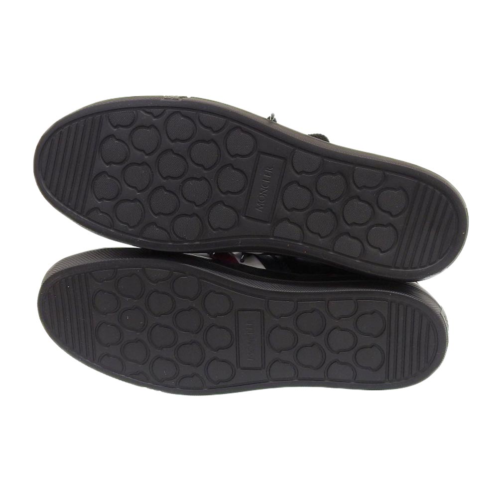 Moncler New Monaco Leather Sneakers Black