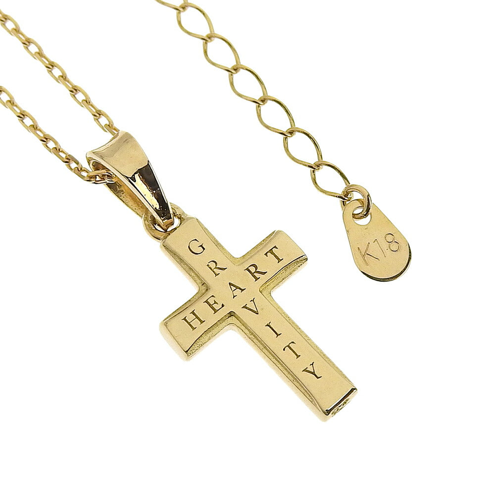 SYMPATHY OF SOUL K18YG Diamond Cross Necklace