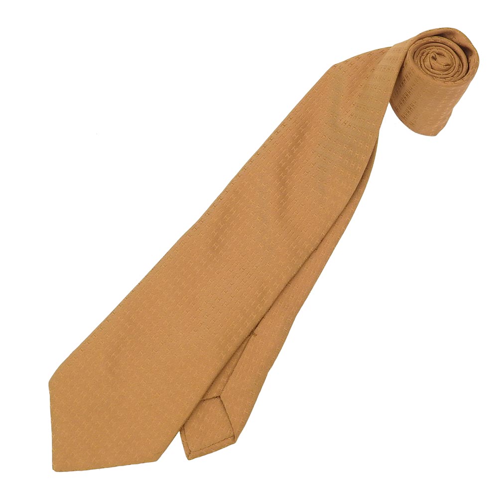 Hermes Silk Tie Brown