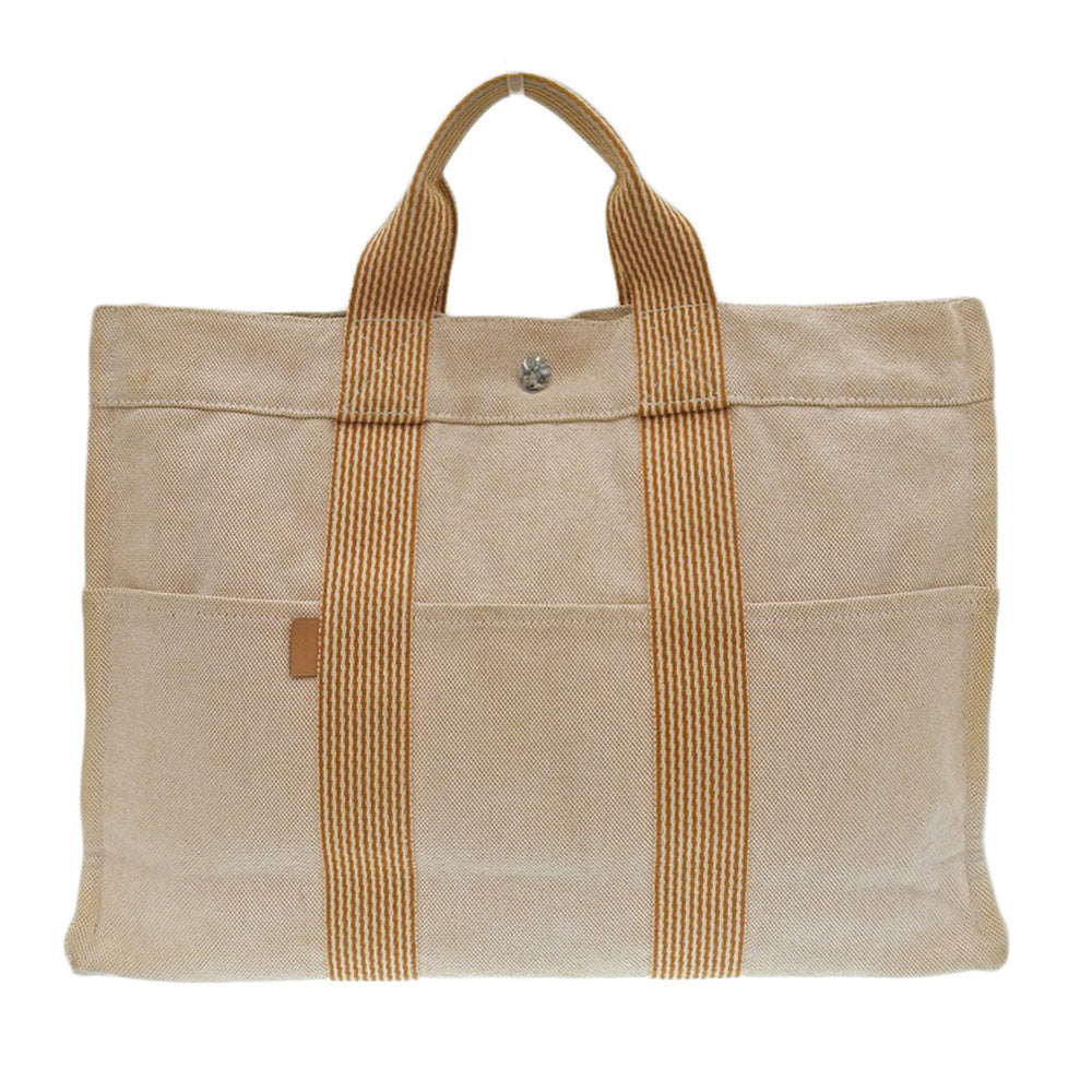 Hermes Canvas Fourre Tout MM Tote Bag