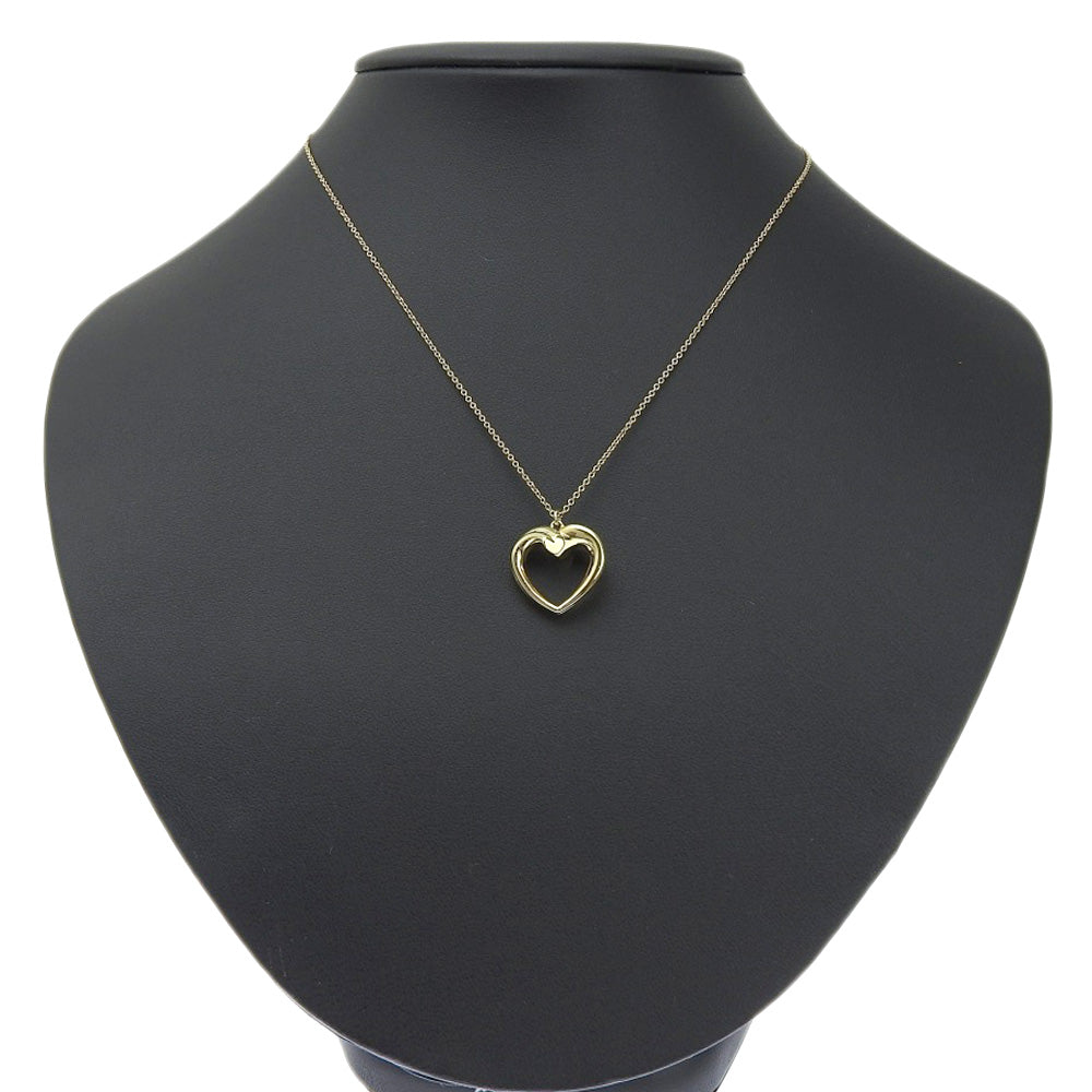 Tiffany & Co Tenderness Heart Necklace K18YG Yellow Gold in Excellent Condition