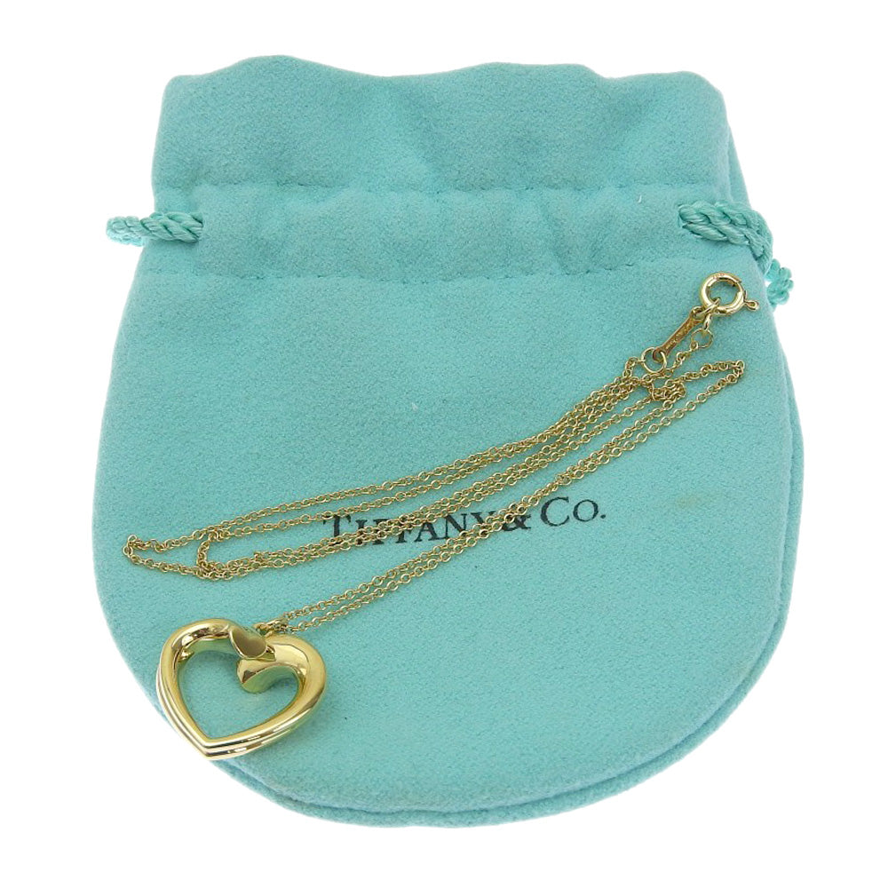 Tiffany & Co Tenderness Heart Necklace K18YG Yellow Gold in Excellent Condition