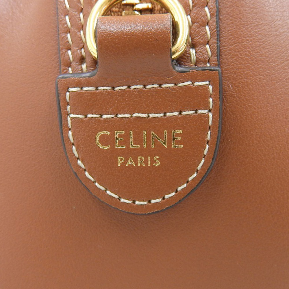 Celine Leather Mini Boston Bag Handbag 113773DU3 in Excellent Condition