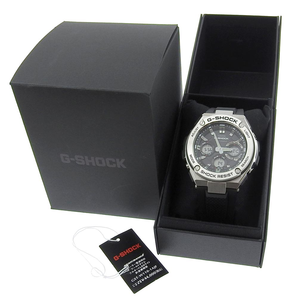 CASIO G-Shock G-STEEL GST W110 1AJF Solar Men's Watch in Excellent Condition