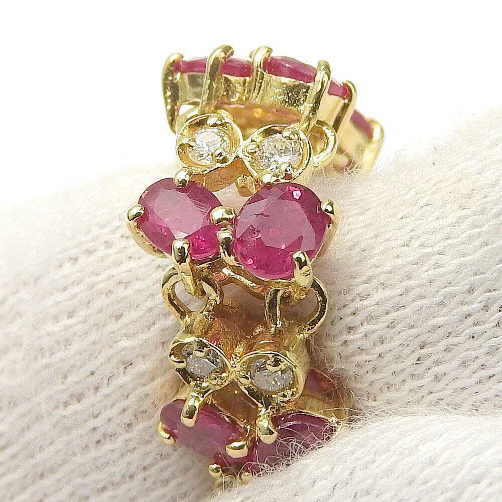 K18YG Ruby Melee Bracelet 10ct