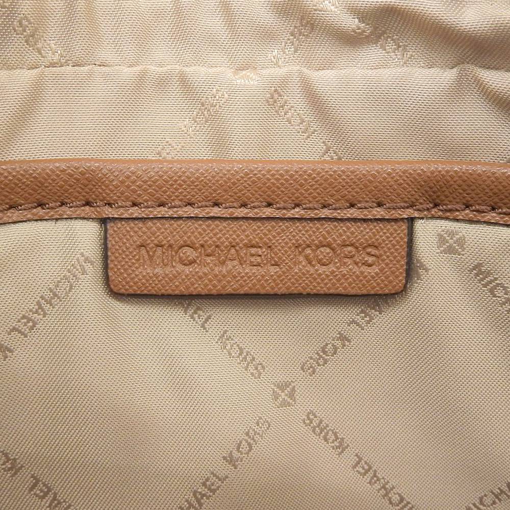 Michael Kors Logo Shoulder Bag White/Brown