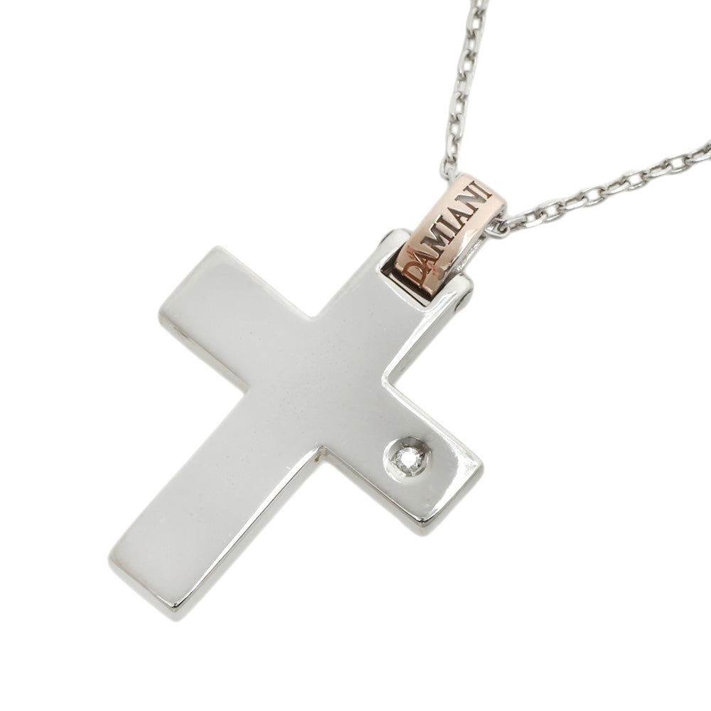 Damiani Cross Motif Necklace K18WG/K18PG Diamond