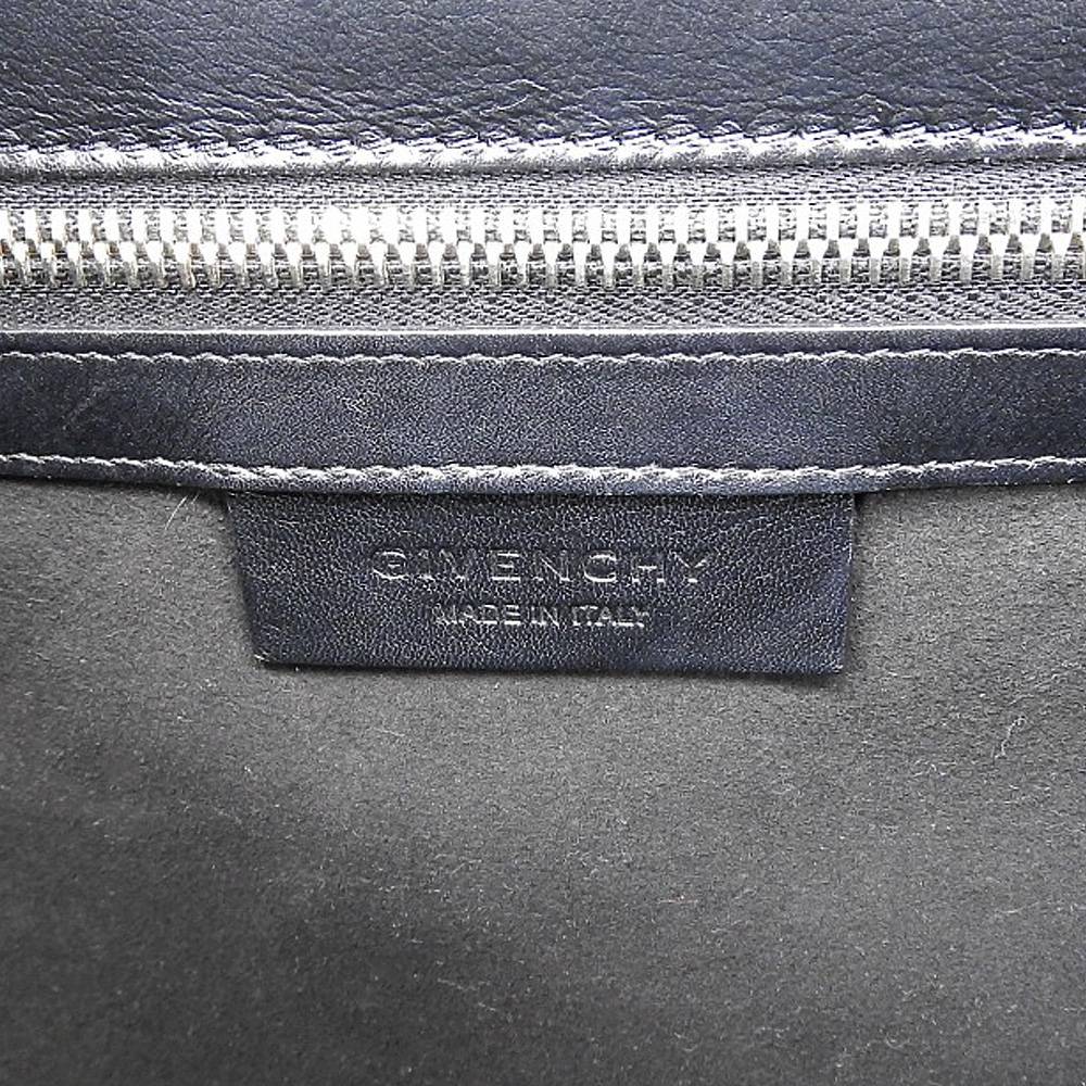 Givenchy Leather Pandora Box Shoulder Bag Black White Line in Great Condition