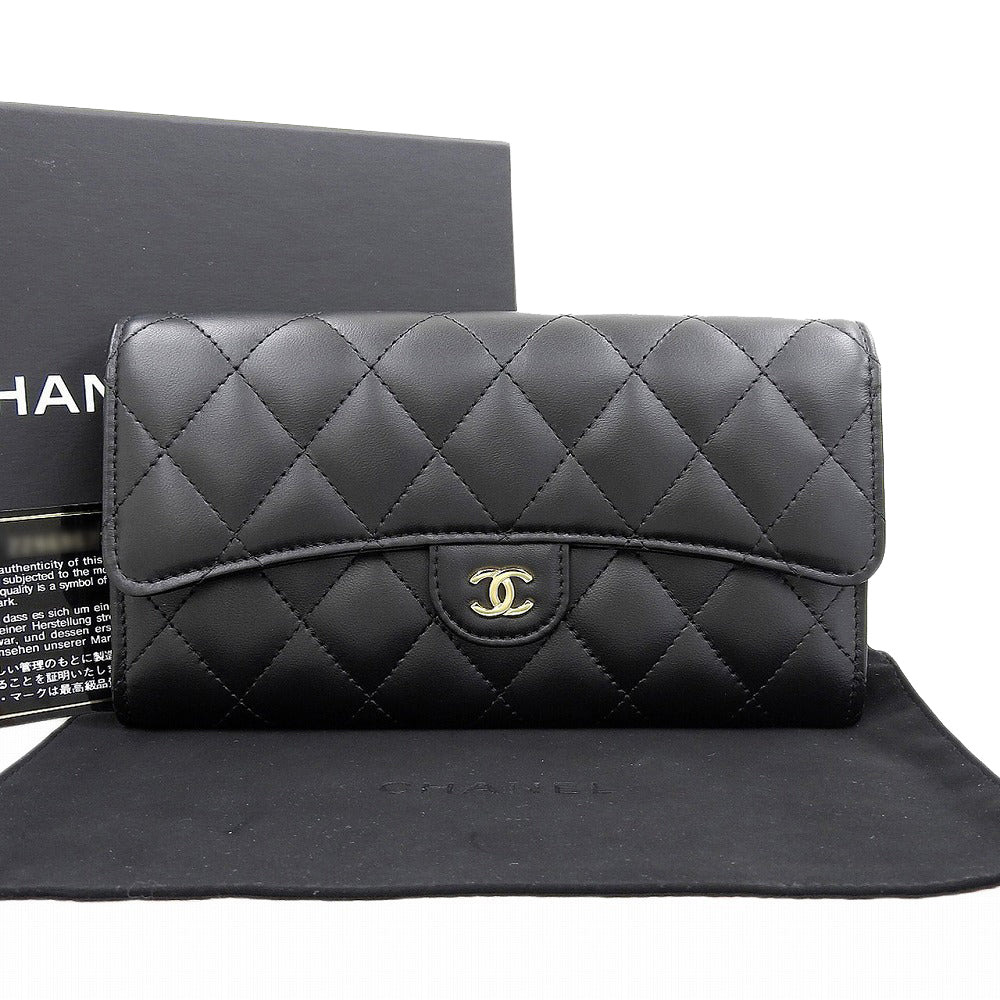 Chanel Timeless Classic Matelasse Long Wallet A80758