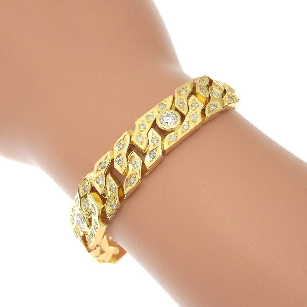 K18YG Diamond Bracelet 67.1g