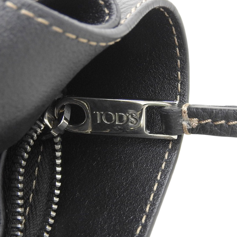 Tod's Timeless Leather 2-Way Handbag Black in Excellent Condition