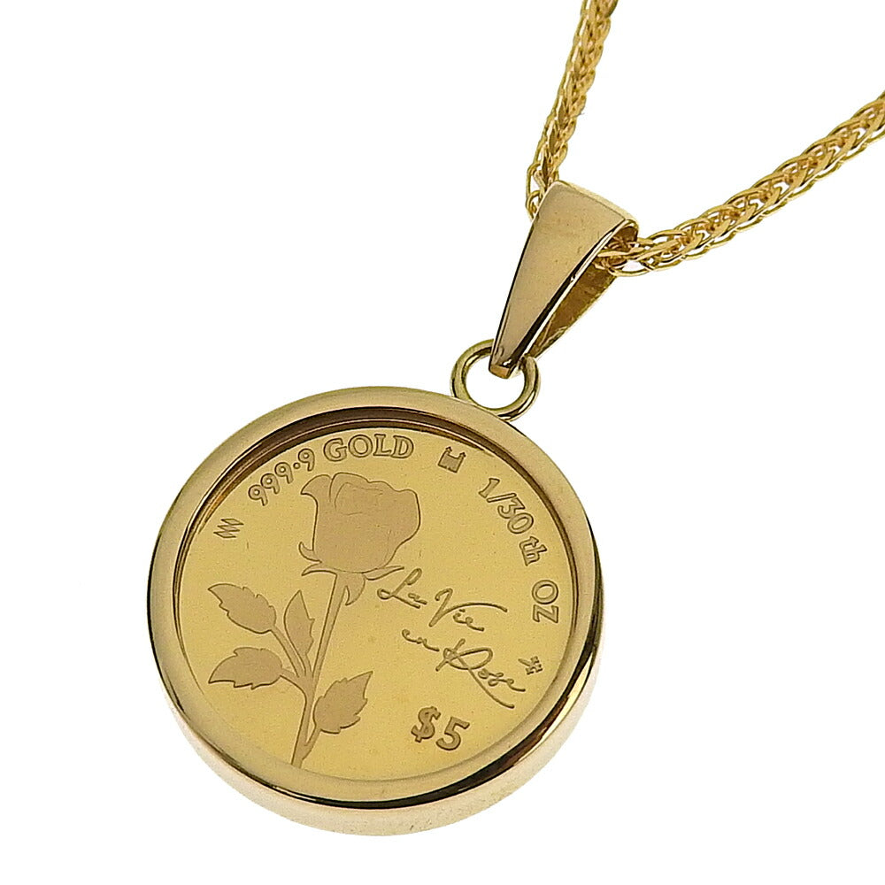 18K Gold 1/30 Ounce Coin Necklace