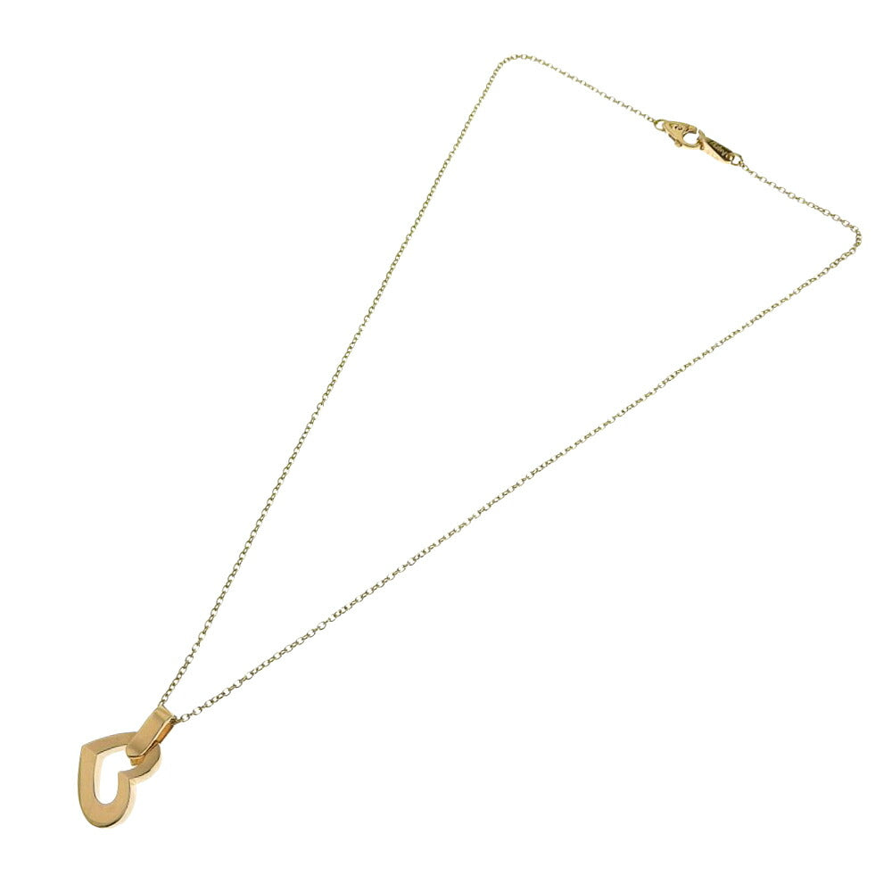 Asprey Heart Motif Necklace K18YG Yellow Gold