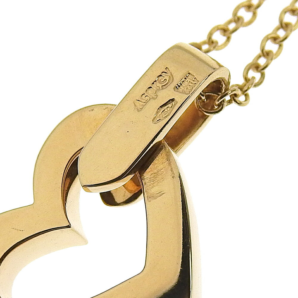 Asprey Heart Motif Necklace K18YG Yellow Gold