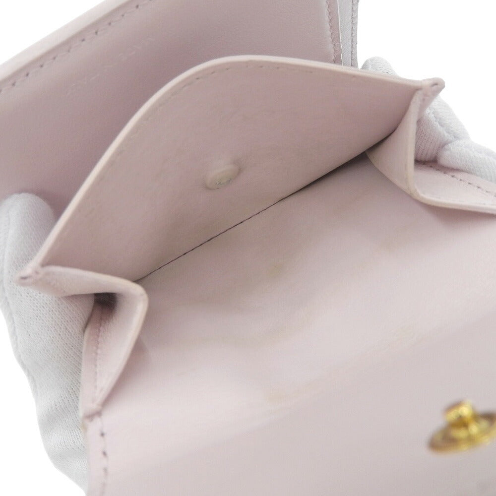 Celine Triomphe Small Leather Wallet Pink