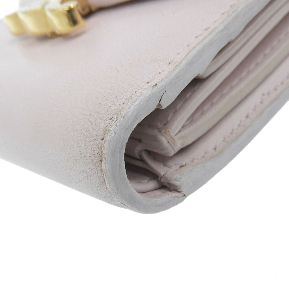 Celine Triomphe Small Leather Wallet Pink