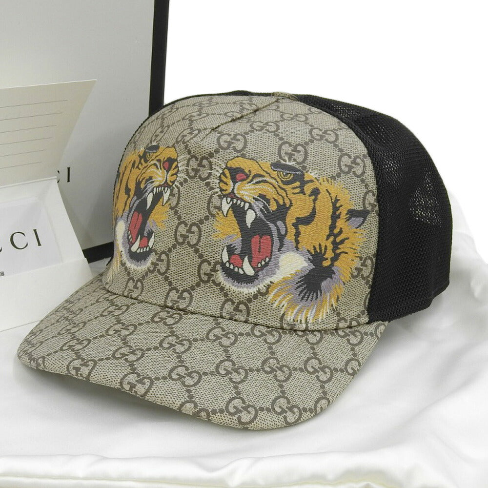 Gucci GG Supreme Baseball Cap Tiger