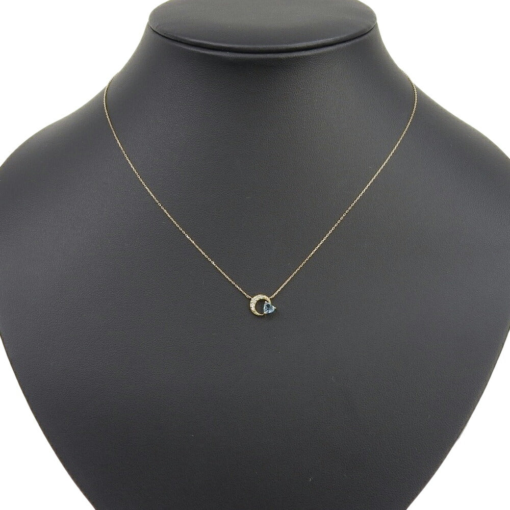 Kumikyoku K18YG Blue Topaz Necklace