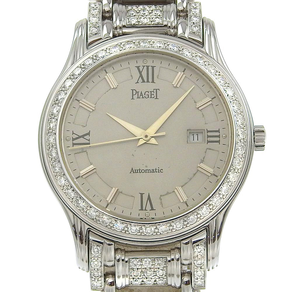 Piaget Polo Automatic Watch GOA18355 K18WG Diamond Bezel in Great Condition