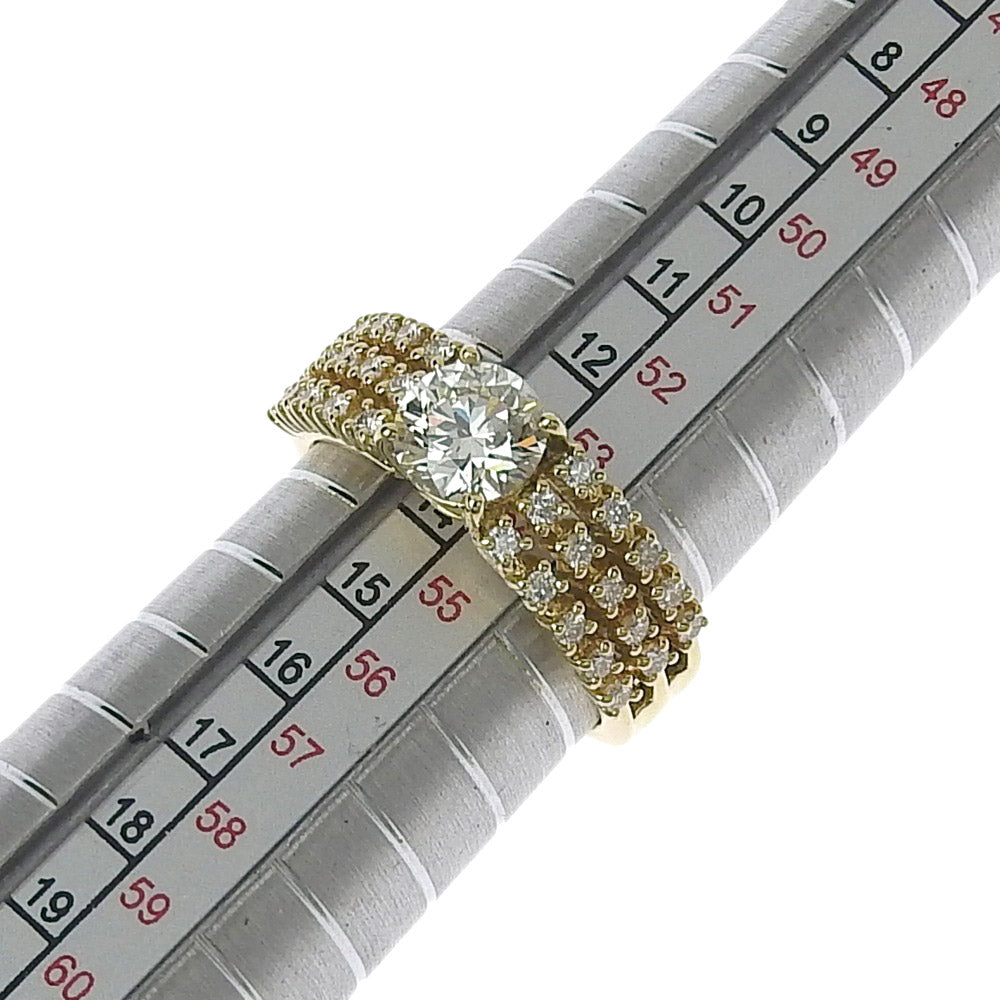 Tasaki K18YG Diamond Ring 1.029ct 14号