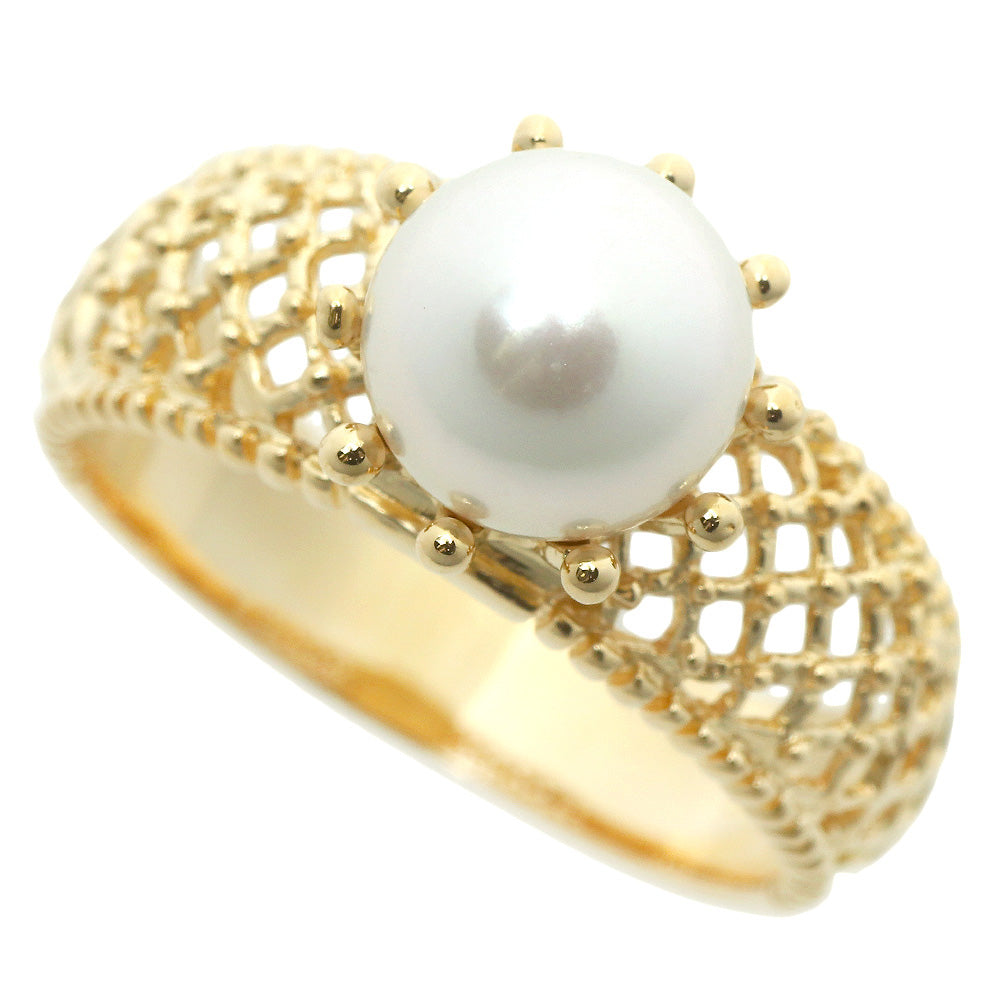 K18YG Akoya Pearl Ring 8mm No Brand in Excellent Condition