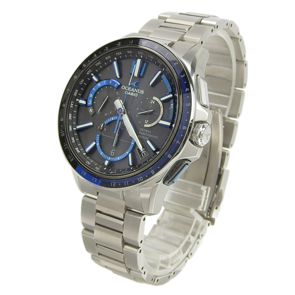 Casio Oceanus Men's Solar Chronograph Watch OCW G1100 Titanium Sapphire