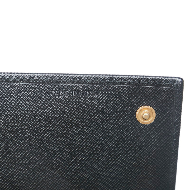 Prada Saffiano Leather Long Wallet 1M0608 Black