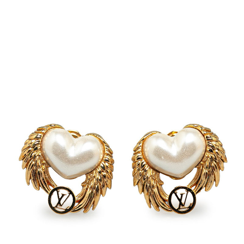 Louis Vuitton Gold Angel Love Earrings M67442