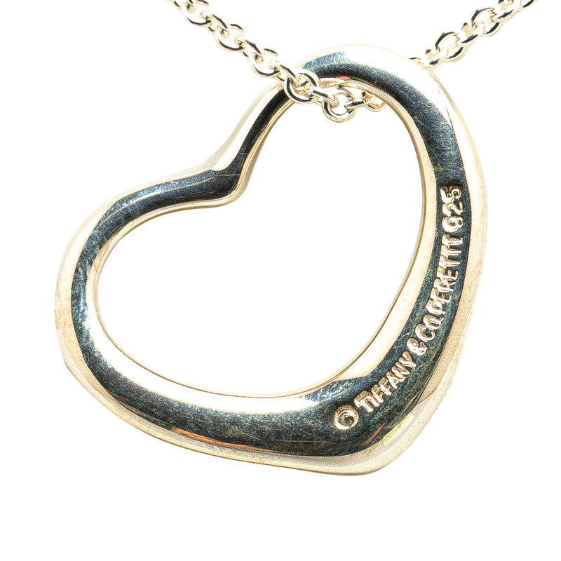 Tiffany & Co Open Heart Necklace Silver