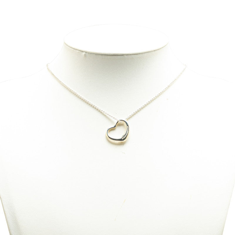 Tiffany & Co Open Heart Necklace Silver