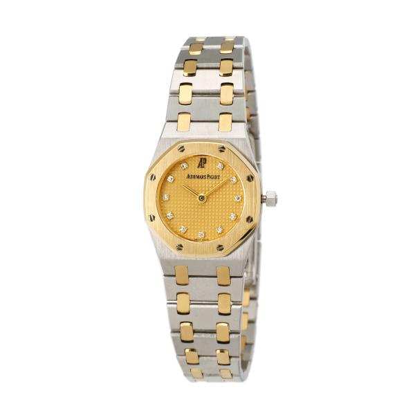 Audemars Piguet Royal Oak Gold Dial Stainless Steel/Diamond Women's Watch  5077.0 in Good condition